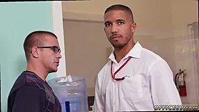 Hot men are learning about gay sex in an educational class setting