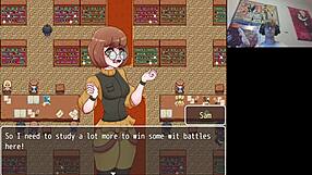 Naughty hentai quiz in the library, she says excitedly