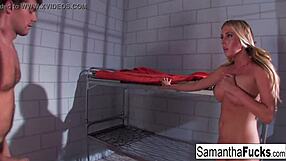 Hey, boobed Samantha dreams up some seriously naughty stuff every night!