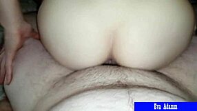 Horny stepsister rides cock in pov reverse cowgirl until creampie in tight pussy