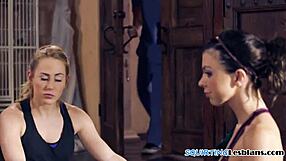 Look at this lesbian trio fingering and squirting all over.