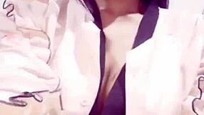 Morena's BIG TITS and ASS in Ebony Facial Cumshot Part 2