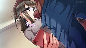 ผู้จัดการหอพักแอบดู Akizuki Misaki เจอควยใหญ่ในเกมเฮ็นไต