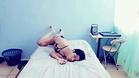 i'm a young gay guy touching myself in my room