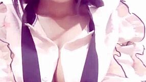 Morena's BIG TITS and ASS in Ebony Facial Cumshot Part 2