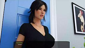 Violet sluger en kæmpe ladning efter intens røv slikning session