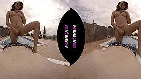 Ninfomana Latina Enters Community Pool Horny For Outdoor Fuck POV