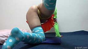 Japanese girl Yuki spreads her legs wide open?