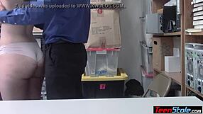 Nervous Teen Shoplifter Gets Fucked Out of Trouble.