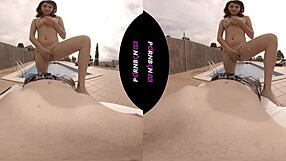 Ninfomana Latina Enters Community Pool Horny For Outdoor Fuck POV