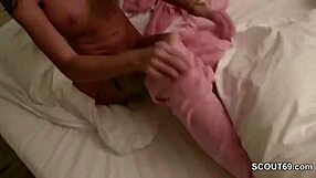 blonde teen picked up at german disco and filmed homemade tape