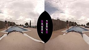 Ninfomana Latina Enters Community Pool Horny For Outdoor Fuck POV