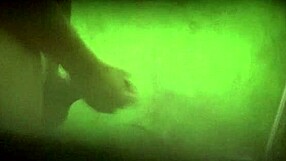 In the house bathroom, a gay man jerks off vigorously, his cock throbbing with pleasure