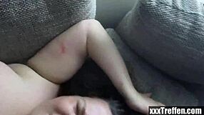 Does this german bbw amateur get fucked at home?