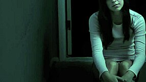 american poltergeist babe in a steamy outdoor shower