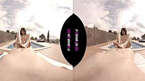 Ninfomana Latina Enters Community Pool Horny For Outdoor Fuck POV