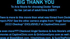 angel santana gets yearly gyno exam with nurse chaperone