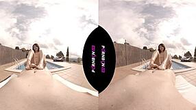 Ninfomana Latina Enters Community Pool Horny For Outdoor Fuck POV