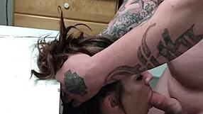 best face and anal performance with the canadian brunette