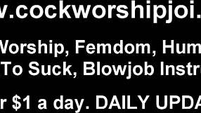 Mistress Teaches Cock Sucking Skills