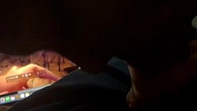 Brunette Sucks Beloved's Cock While Watching Her Own Porn. Big Tits And Deepthroat Action.