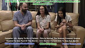 angel santana gets yearly gyno exam with nurse chaperone