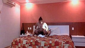 Mexican woman in hotel room gets heated with tequilas and starts fucking passionately