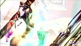 Beautiful Moor Rides Hard Cock