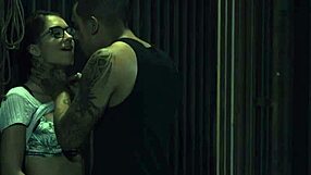 spexy beauty picked up for rough outdoor fucking with gagging and choking