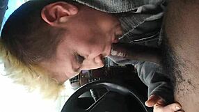 she swallows that big black cum load like it's nothing