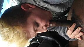 she swallows that big black cum load like it's nothing