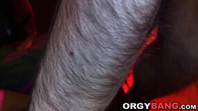 amateur babe gets facialized in hardcore group orgy