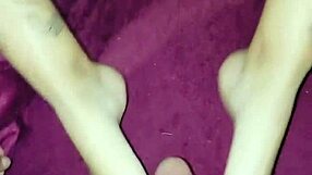 Prima Wakes to Feet Masturbation and Cum