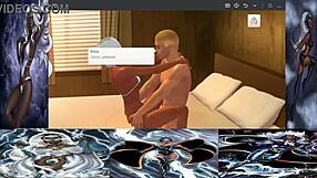 Mikeg Deepthroats Charmed Storm in Interracial 3D Cartoon Action!