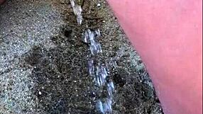 My Wife's Long Pee on the Beach