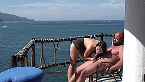 Alice Sweet Masters Oral Skills On Beach