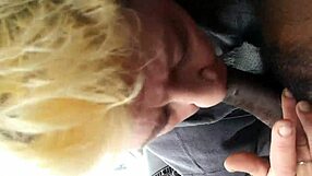 she swallows that big black cum load like it's nothing