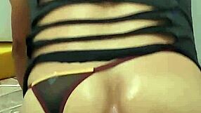 gay putinha moans deeply on that huge silicone cock, feeling every inch