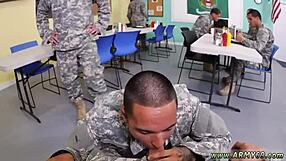 asian guy enjoys gay sex with sergeant