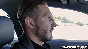 Blonde lesbians bent over getting cunts stuffed by huge cock