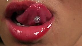 Foxy Babe Gulps Jizz in Intense Blowbang Facial