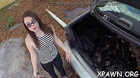 tight amateur's wet body gets ravaged by a big dong in hardcore sex