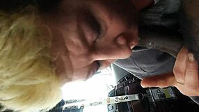 she swallows that big black cum load like it's nothing