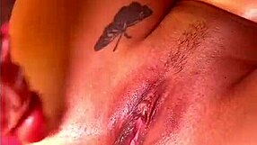 Solo Max Ryan pounds dragon dildo until massive squirt