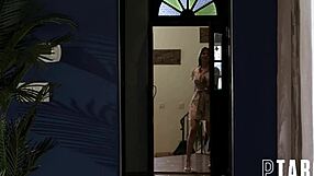 Lexi Luna gives Josh Rivers POV blowjob with big tits.