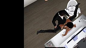 a quickie at the christmas office party with sneaky vibes