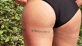 big tits milf shows off her ass and pussy