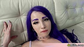 my blue haired gf's wild sex life in pov