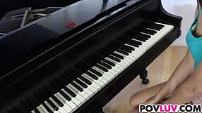 eden sinclair gets very horny with blowjob, ass, and pussy action in pov riding