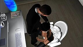 a quickie at the christmas office party with sneaky vibes